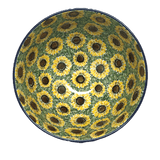 Bowl, Round, Deep, Pedestal, 10" in "Sunflower Field" by Ceramika Artystyczna | A215-U4737