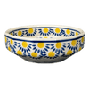 Polish Pottery CA Multangular Bowl (Sunny Circle) | A221-0215 at PolishPotteryOutlet.com