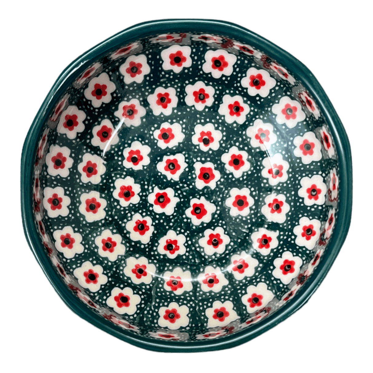 Bowl, Multiangular, 5" in "Riot Daffodils" by Ceramika Artystyczna | A221-1174Q