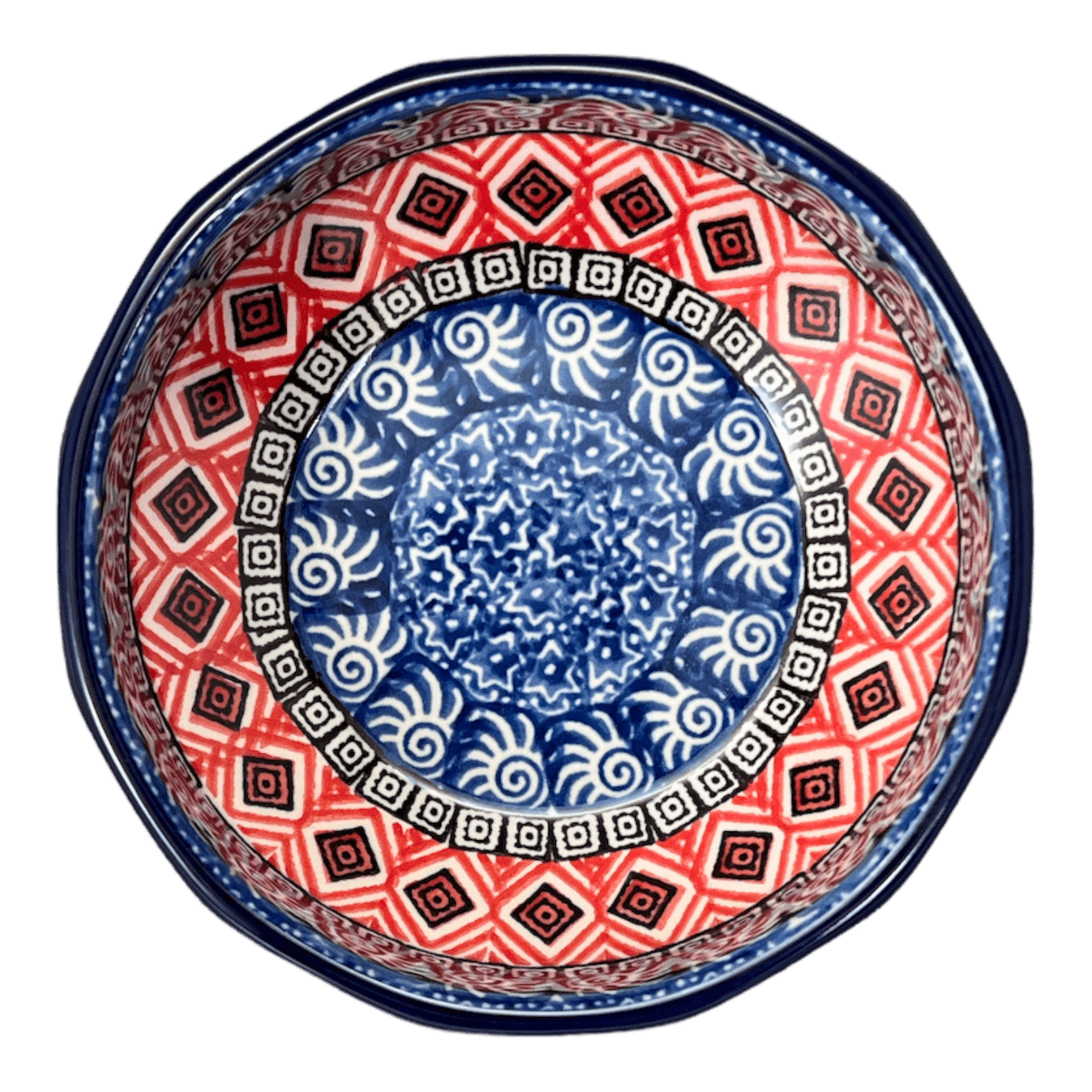 Bowl, Multiangular, 5" in "Santa Fe Sky" by Ceramika Artystyczna | A221-1350X