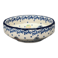 A picture of a Polish Pottery C.A. Multangular Bowl (Mixed Berries) | A221-1449X as shown at PolishPotteryOutlet.com/products/5-multiangular-bowl-mixed-berries-a221-1449x