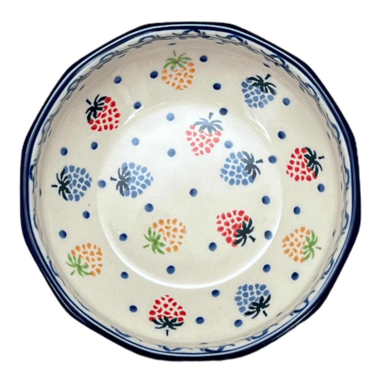 Bowl, Multiangular, 5" in "Mixed Berries" by Ceramika Artystyczna | A221-1449X