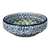 Polish Pottery CA Multangular Bowl (Ring of Green) | A221-1479X at PolishPotteryOutlet.com