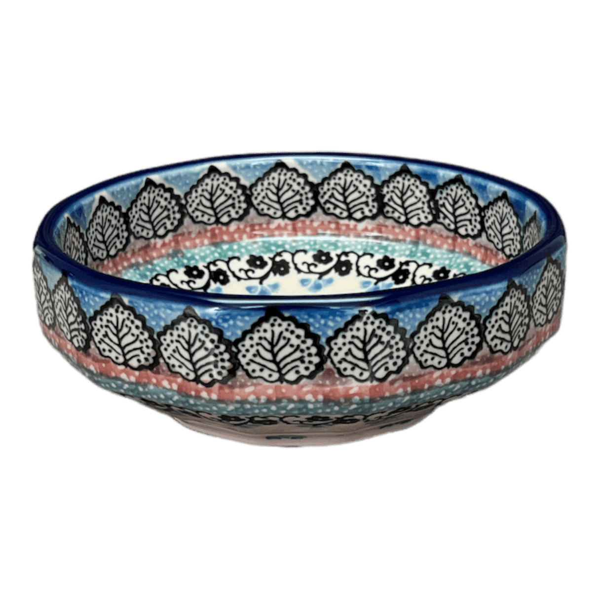 Bowl, Multiangular, 5" in "Winter Aspen" by Ceramika Artystyczna | A221-1995X