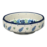 A picture of a Polish Pottery CA Multangular Bowl (Hyacinth in the Wind) | A221-2037X as shown at PolishPotteryOutlet.com/products/5-multiangular-bowl-hyacinth-in-the-wind-a221-2037x