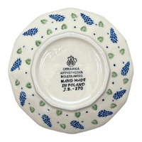 A picture of a Polish Pottery C.A. Multangular Bowl (Hyacinth in the Wind) | A221-2037X as shown at PolishPotteryOutlet.com/products/5-multiangular-bowl-hyacinth-in-the-wind-a221-2037x