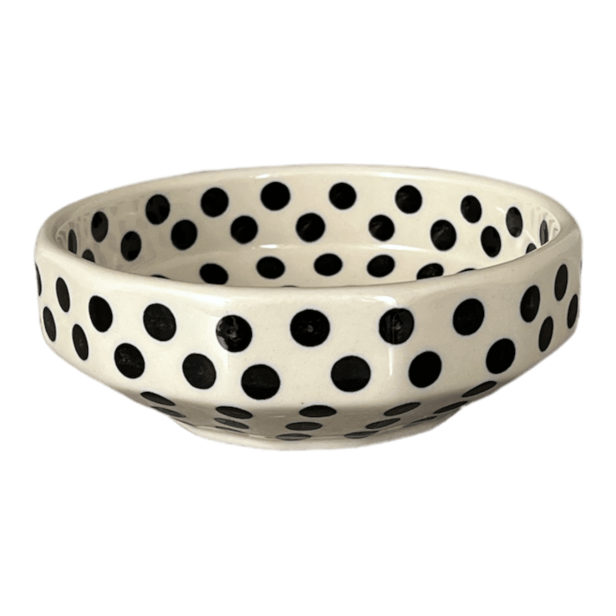 Bowl, Multiangular, 5" in "Dalmatian" by Ceramika Artystyczna | A221-2308