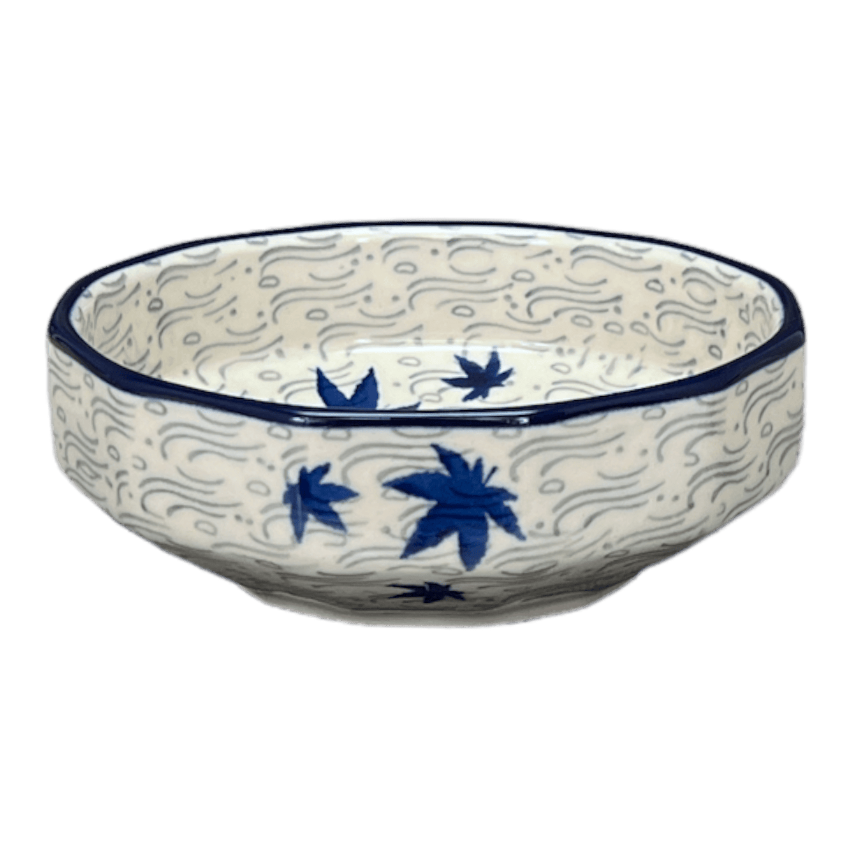 Bowl, Multiangular, 5" in "Blue Sweetgum" by Ceramika Artystyczna | A221-2545X