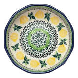 Bowl, Multiangular, 5" in "Lemons and Leaves" by Ceramika Artystyczna | A221-2749X