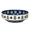 Polish Pottery CA Multangular Bowl (Peacock Pine) | A221-366X at PolishPotteryOutlet.com