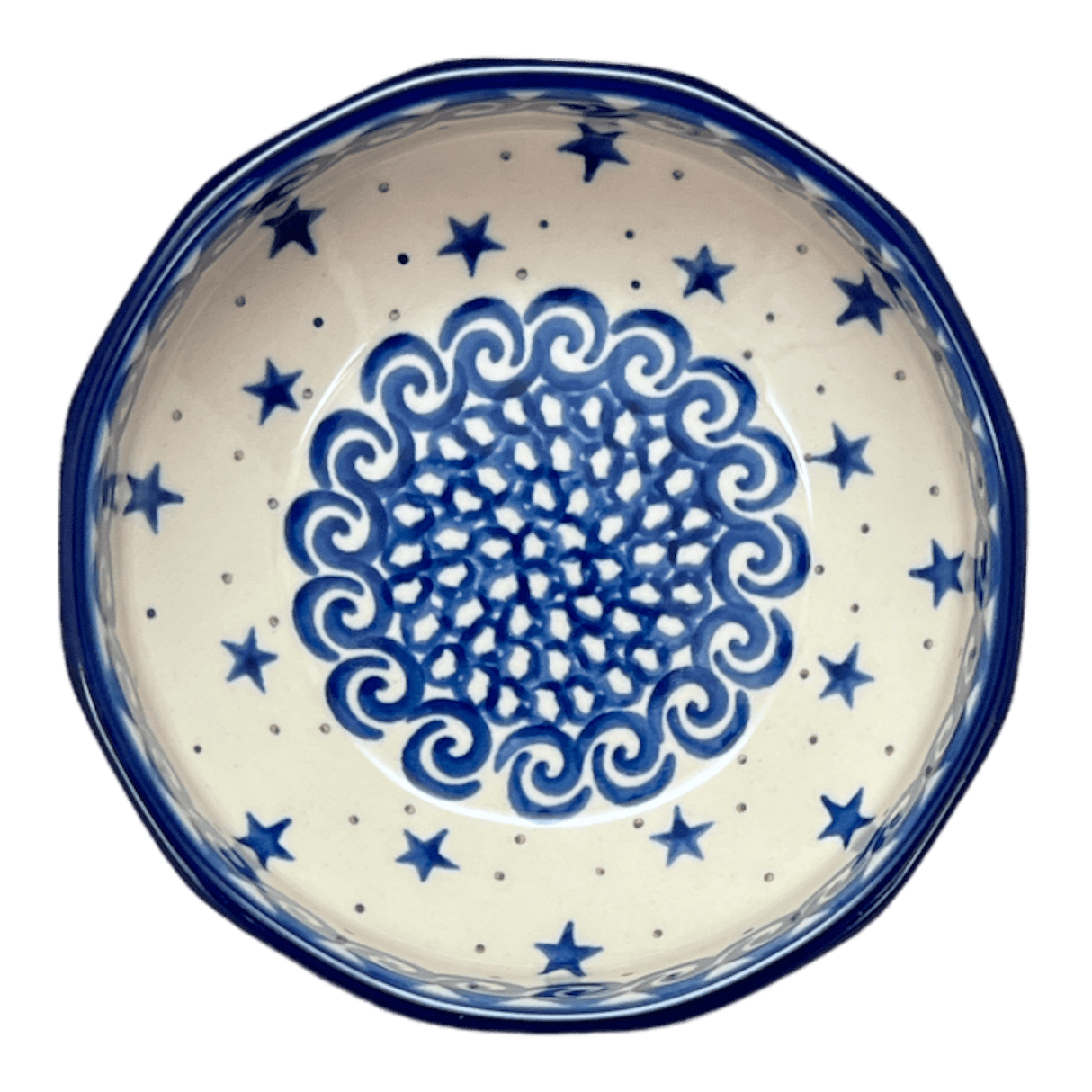 Bowl, Multiangular, 5" in "Starry Sea" by Ceramika Artystyczna | A221-454C