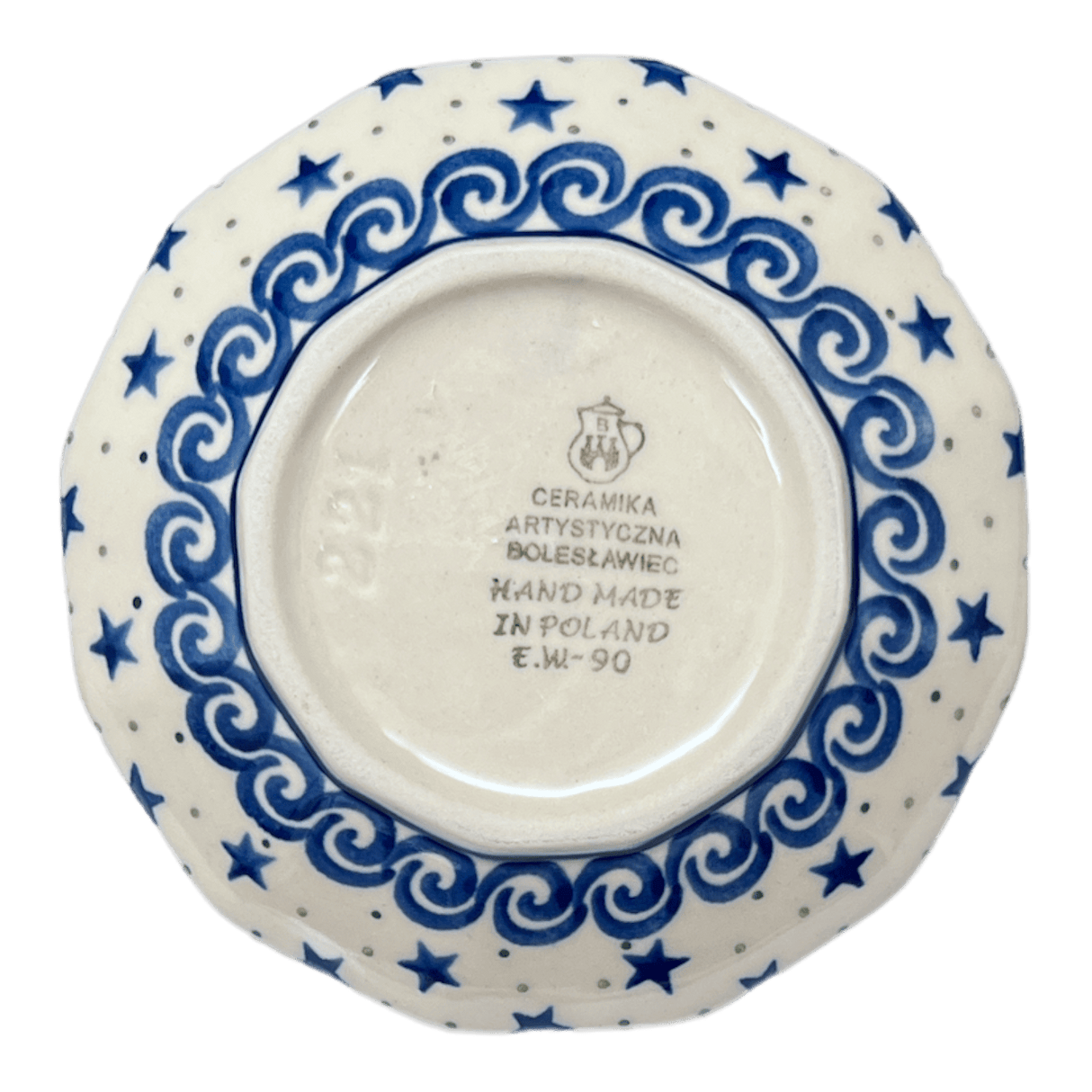 Bowl, Multiangular, 5" in "Starry Sea" by Ceramika Artystyczna | A221-454C