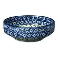 A picture of a Polish Pottery CA Multangular Bowl (Stained Glass) | A221-826X as shown at PolishPotteryOutlet.com/products/5-multiangular-bowl-stained-glass-a221-826x