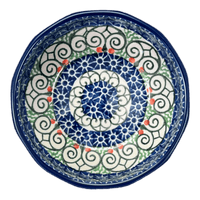 A picture of a Polish Pottery CA Multangular Bowl (Stained Glass) | A221-826X as shown at PolishPotteryOutlet.com/products/5-multiangular-bowl-stained-glass-a221-826x