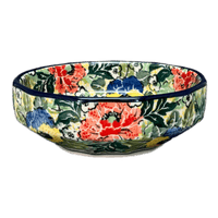 A picture of a Polish Pottery CA Multangular Bowl (Tropical Love) | A221-U4705 as shown at PolishPotteryOutlet.com/products/5-multiangular-bowl-tropical-love-a221-u4705