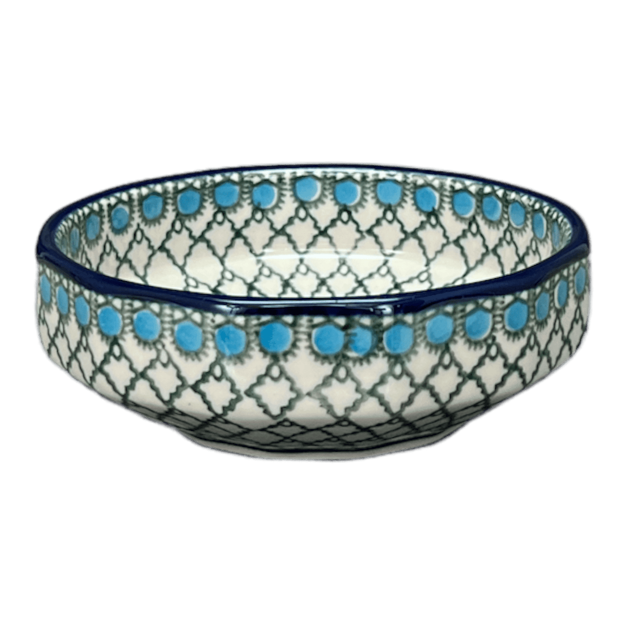 Bowl, Multiangular, 5" in "Mediterranean Waves" by Ceramika Artystyczna | A221-U72