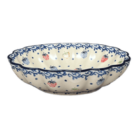 A picture of a Polish Pottery CA 7.5" Blossom Bowl (Mixed Berries) | A249-1449X as shown at PolishPotteryOutlet.com/products/7-5-blossom-bowl-mixed-berries-a249-1449x