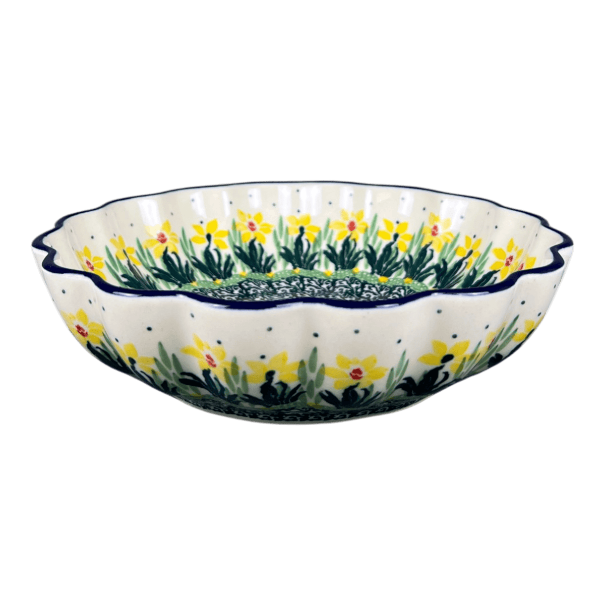 Bowl, Round, Blossom, 7.5" in "Daffodils in Bloom" by Ceramika Artystyczna | A249-2122X