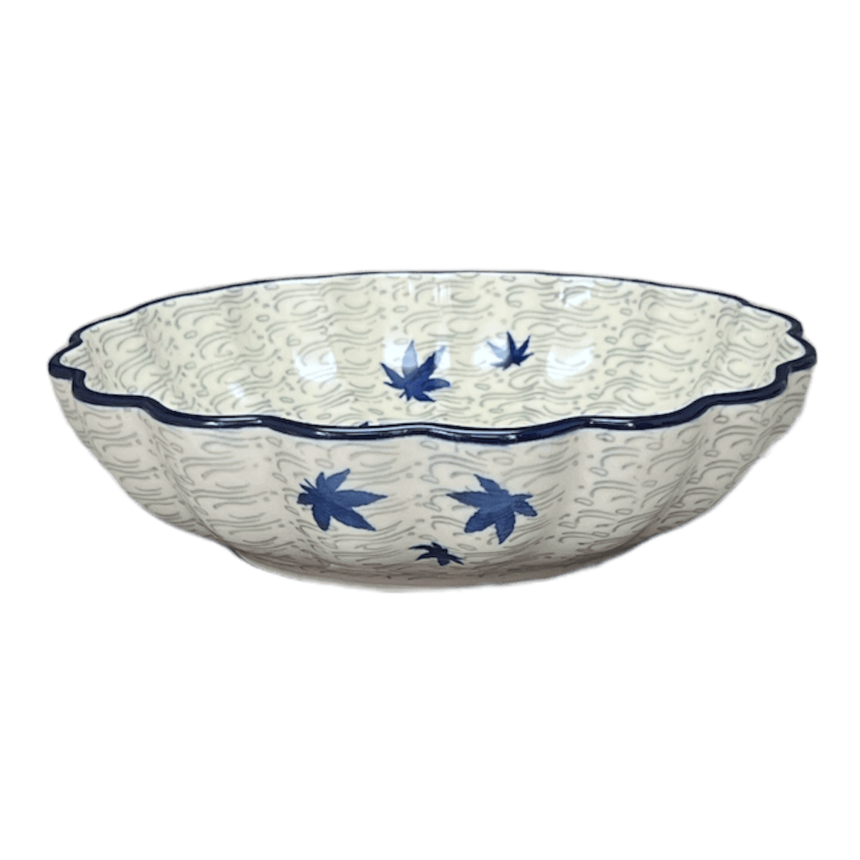 Bowl, Round, Blossom, 7.5" in "Blue Sweetgum" by Ceramika Artystyczna | A249-2545X