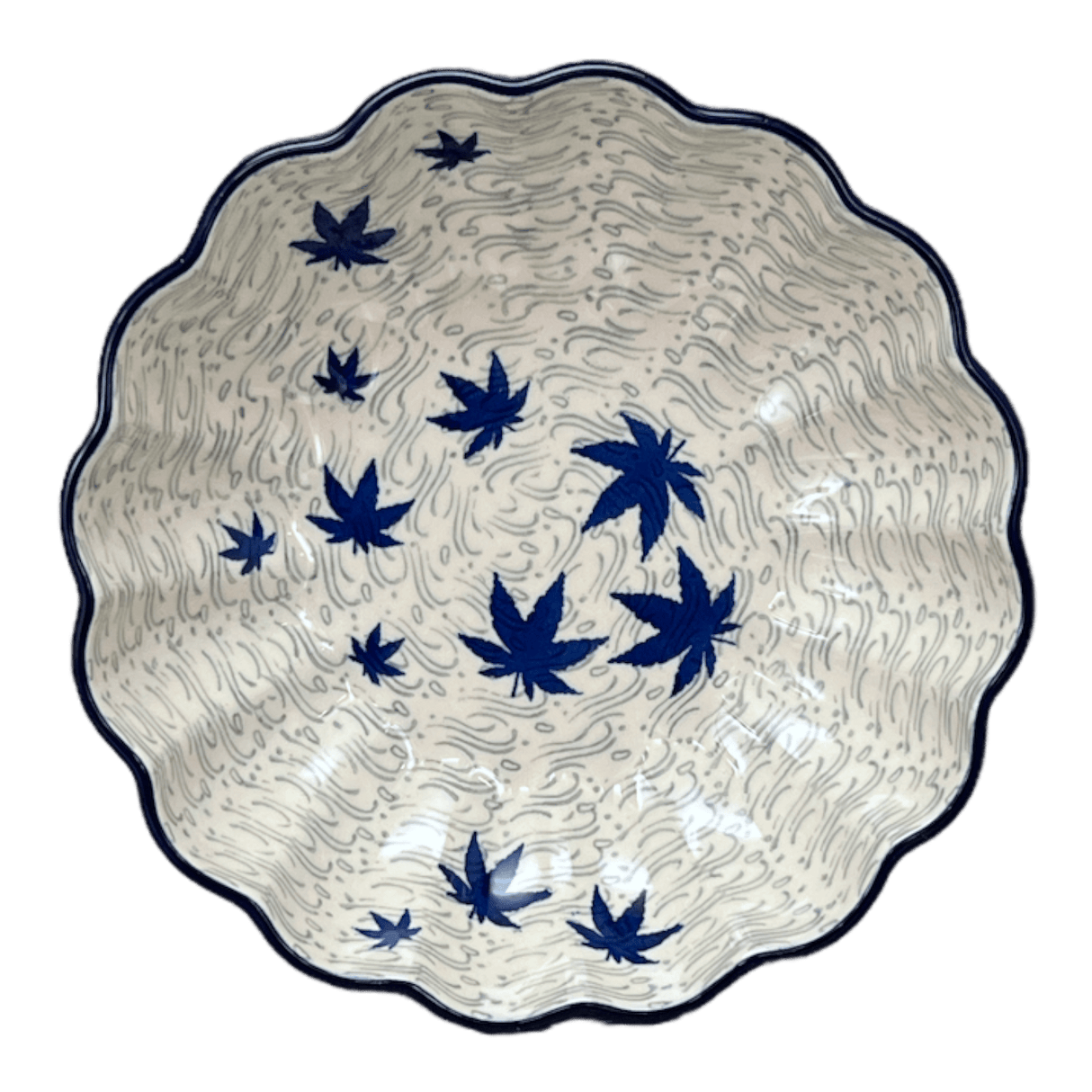 Bowl, Round, Blossom, 7.5" in "Blue Sweetgum" by Ceramika Artystyczna | A249-2545X