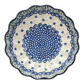 Polish Pottery Bowl, Round, Blossom, 7.5" in "Starry Sea" by Ceramika Artystyczna | A249-454C Additional Image at PolishPotteryOutlet.com