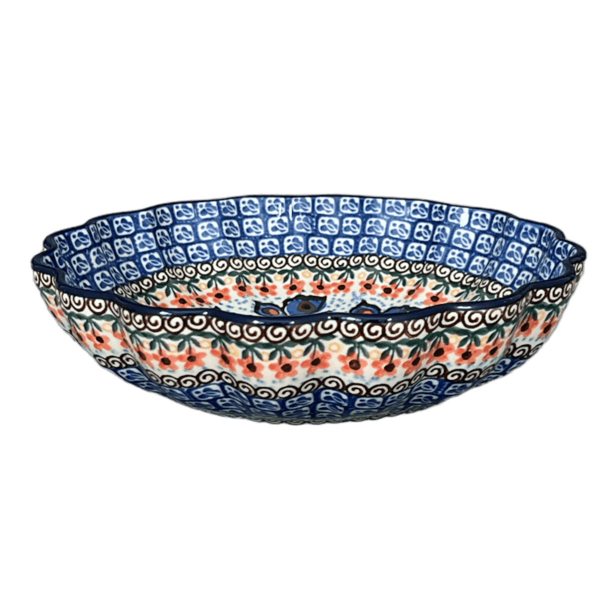 Bowl, Round, Blossom, 7.5" in "Butterfly Parade" by Ceramika Artystyczna | A249-U1493