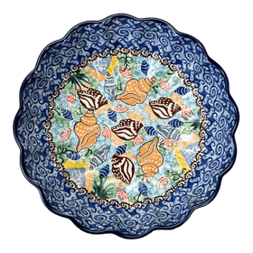 Polish Pottery CA 7.5" Blossom Bowl (Poseidon's Treasure) | A249-U1899 Additional Image at PolishPotteryOutlet.com