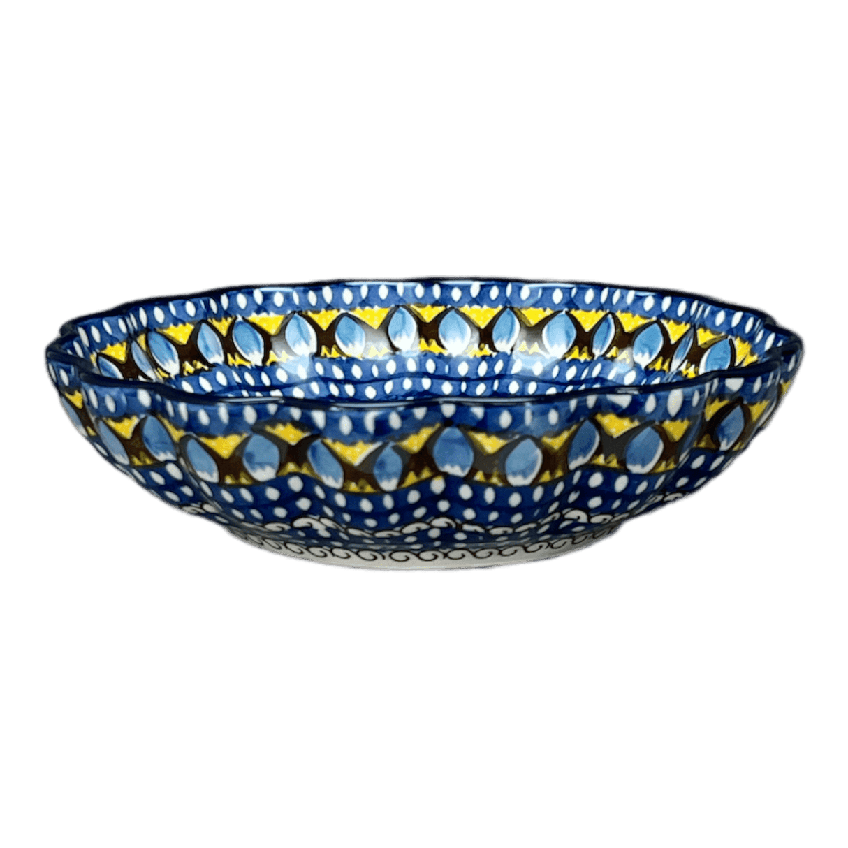 Bowl, Round, Blossom, 7.5" in "Regal Roosters" by Ceramika Artystyczna | A249-U2617