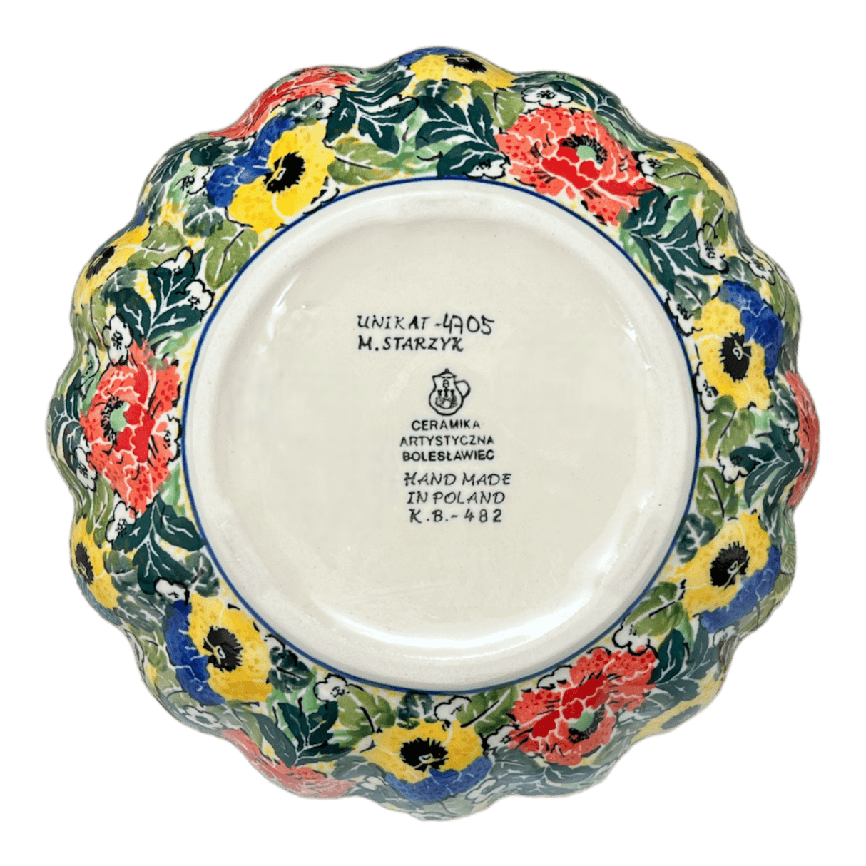 Bowl, Round, Blossom, 7.5" in "Tropical Love" by Ceramika Artystyczna | A249-U4705