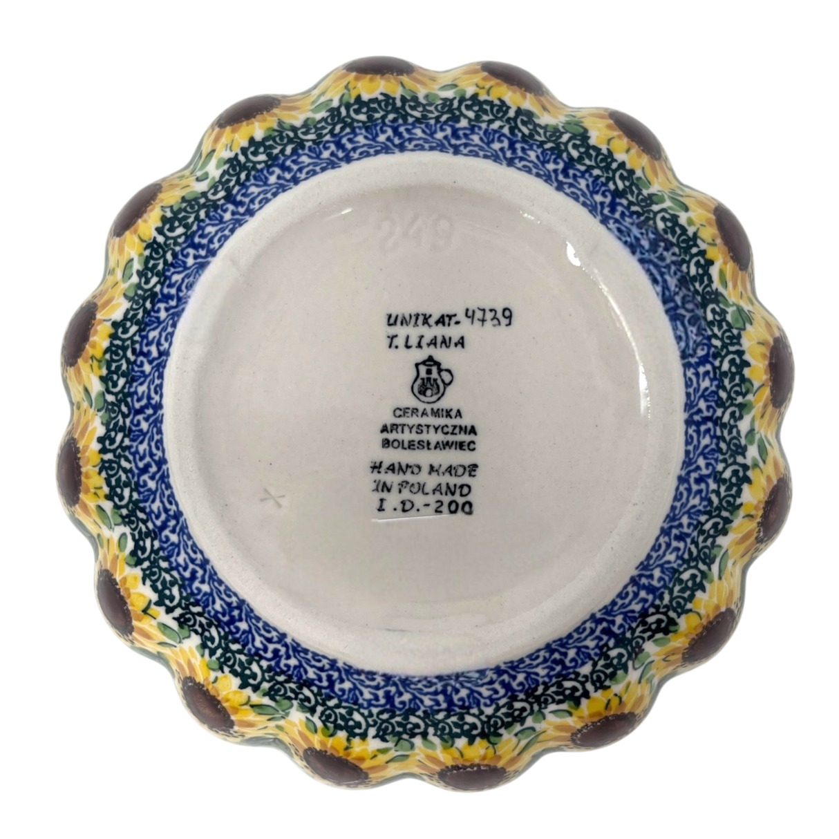 Bowl, Round, Blossom, 7.5" in "Sunflowers" by Ceramika Artystyczna | A249-U4739