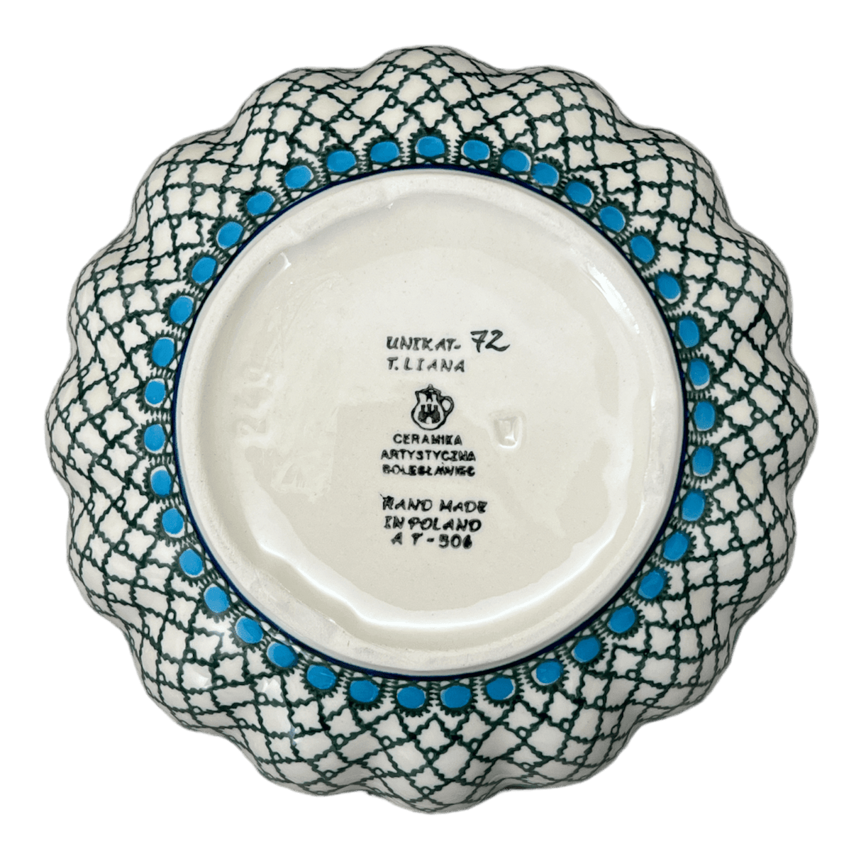 Bowl, Round, Blossom, 7.5" in "Mediterranean Waves" by Ceramika Artystyczna | A249-U72