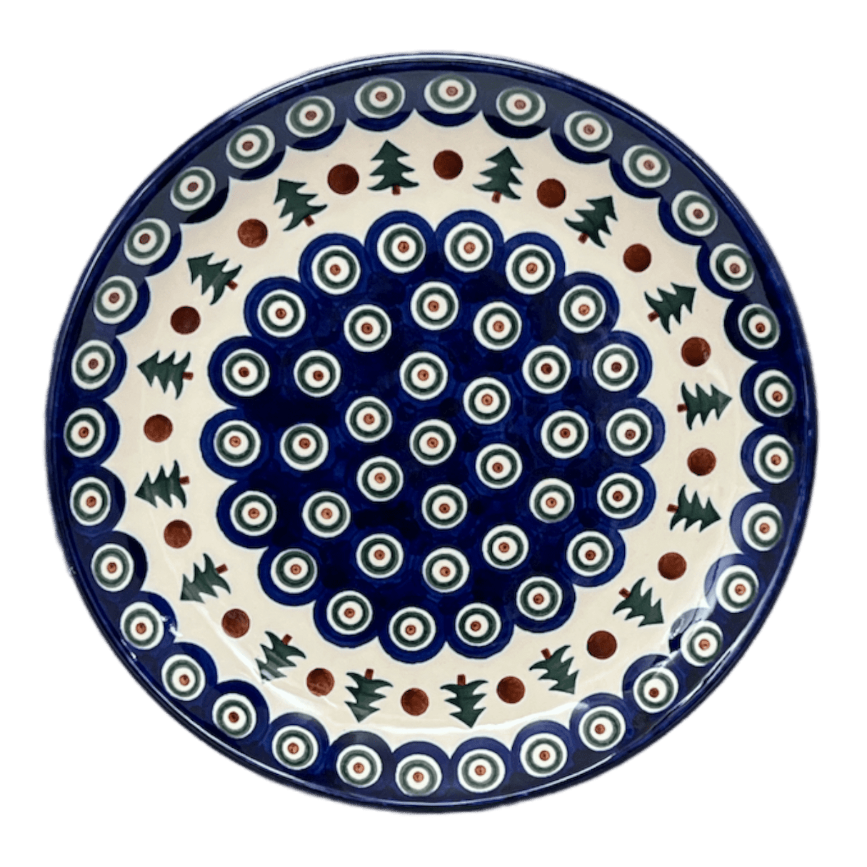 Plate, Round, Dinner, 10" in "Peacock Pine" by Ceramika Artystyczna | A257-366X