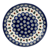Polish Pottery C.A. 10" Dinner Plate (Peacock Pine) | A257-366X at PolishPotteryOutlet.com
