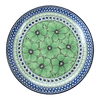 Polish Pottery 10" C.A. Dinner Plate (Green Goddess) | A257-U408A at PolishPotteryOutlet.com