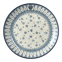 A picture of a Polish Pottery CA 10" Dinner Plate (Lone Owl) | A257-U4872 as shown at PolishPotteryOutlet.com/products/10-dinner-plate-lone-owl-a257-u4872