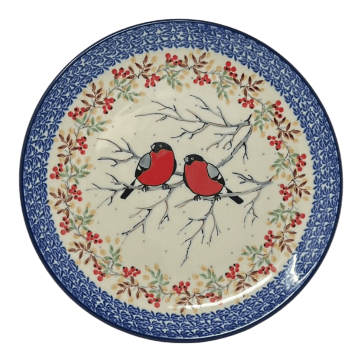 Plate, Round, Dinner, 10" in "Bullfinch Banquet" by Ceramika Artystyczna | A257-U4908