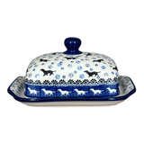 Butter Dish, 7" x 5.5" in "Wiener Dog Delight" by Ceramika Artystyczna | A295-2151X