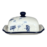 Butter Dish, 7" x 5.5" in "In the Wind" by Ceramika Artystyczna | A295-2788X