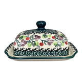 Butter Dish, 7" x 5.5" in "Sugar Plums" by Ceramika Artystyczna | A295-2838Q