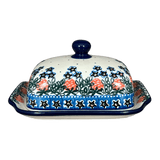 Butter Dish, 7" x 5.5" in "Strawberry Patch" by Ceramika Artystyczna | A295-721X