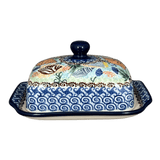 Butter Dish, 7" x 5.5" in "Poseidon's Treasure" by Ceramika Artystyczna | A295-U1899