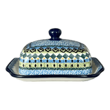 Butter Dish, 7" x 5.5" in "Aztec Blues" by Ceramika Artystyczna | A295-U4428