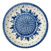 Polish Pottery C.A. 8" Salad Plate (Winter Skies) | A337-2826X at PolishPotteryOutlet.com