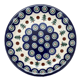 Plate, Round, Salad, 8" in "Peacock Pine" by Ceramika Artystyczna | A337-366X