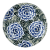 Polish Pottery C.A. 8" Salad Plate (Blue Dahlia) | A337-U1473 at PolishPotteryOutlet.com