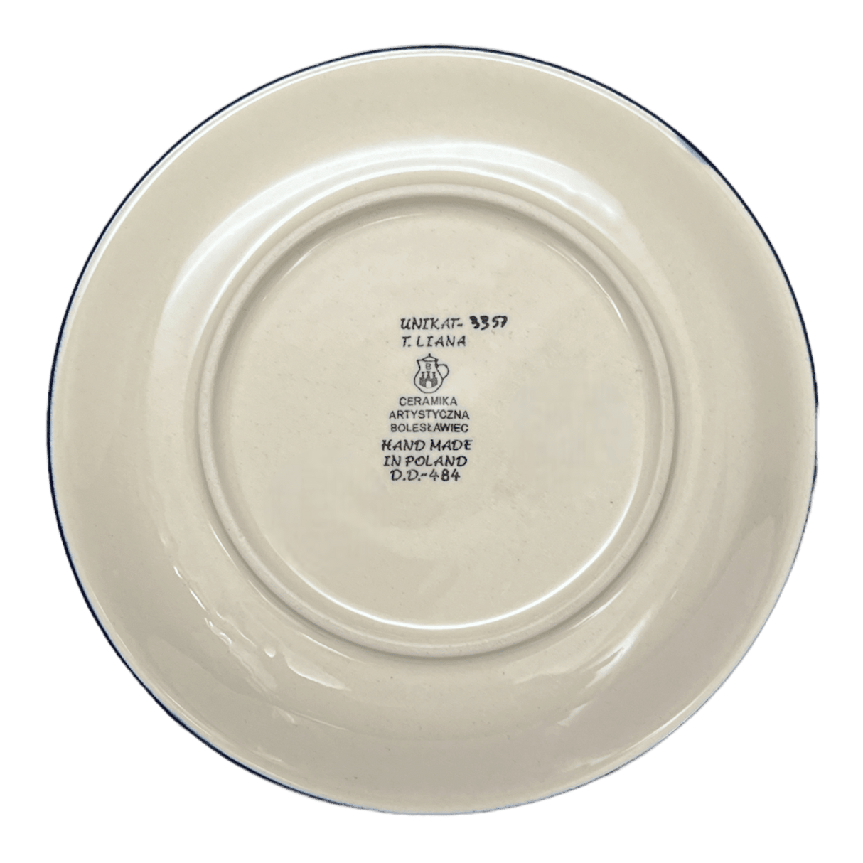 Plate, Round, Salad, 8" in "Hummingbird Bouquet" by Ceramika Artystyczna | A337-U3357