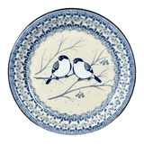 Plate, Round, Salad, 8" in "Bullfinch on Blue" by Ceramika Artystyczna | A337-U4830
