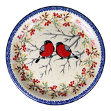 Plate, Round, Salad, 8" in "Bullfinch Banquet" by Ceramika Artystyczna | A337-U4908