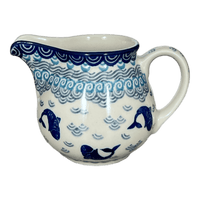 A picture of a Polish Pottery CA 10 oz. Creamer (Koi Pond) | A341-2372X as shown at PolishPotteryOutlet.com/products/c-a-10-oz-creamer-koi-pond-a341-2372x