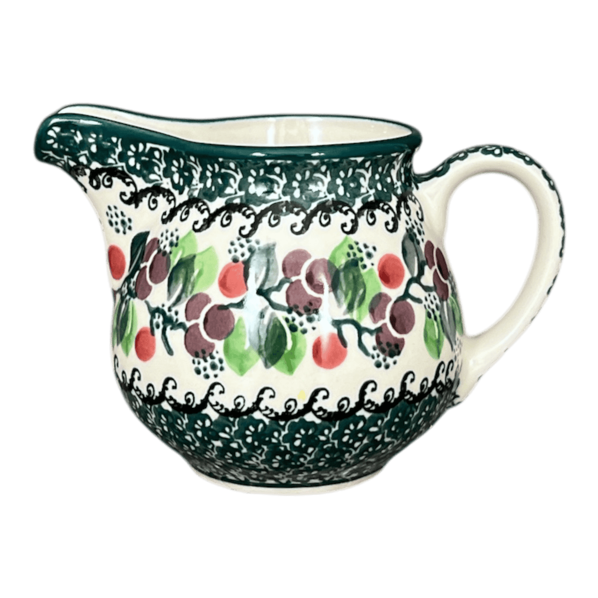 Creamer, 10 oz in "Sugar Plums" by Ceramika Artystyczna | A341-2838Q